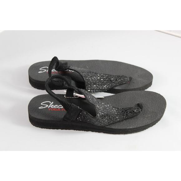 Skechers Meditation Rock Crown sandals Yoga Foam never worn size 9 beaded - Picture 5 of 8